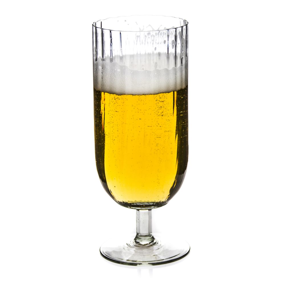Optic Stemmed Beer Glass