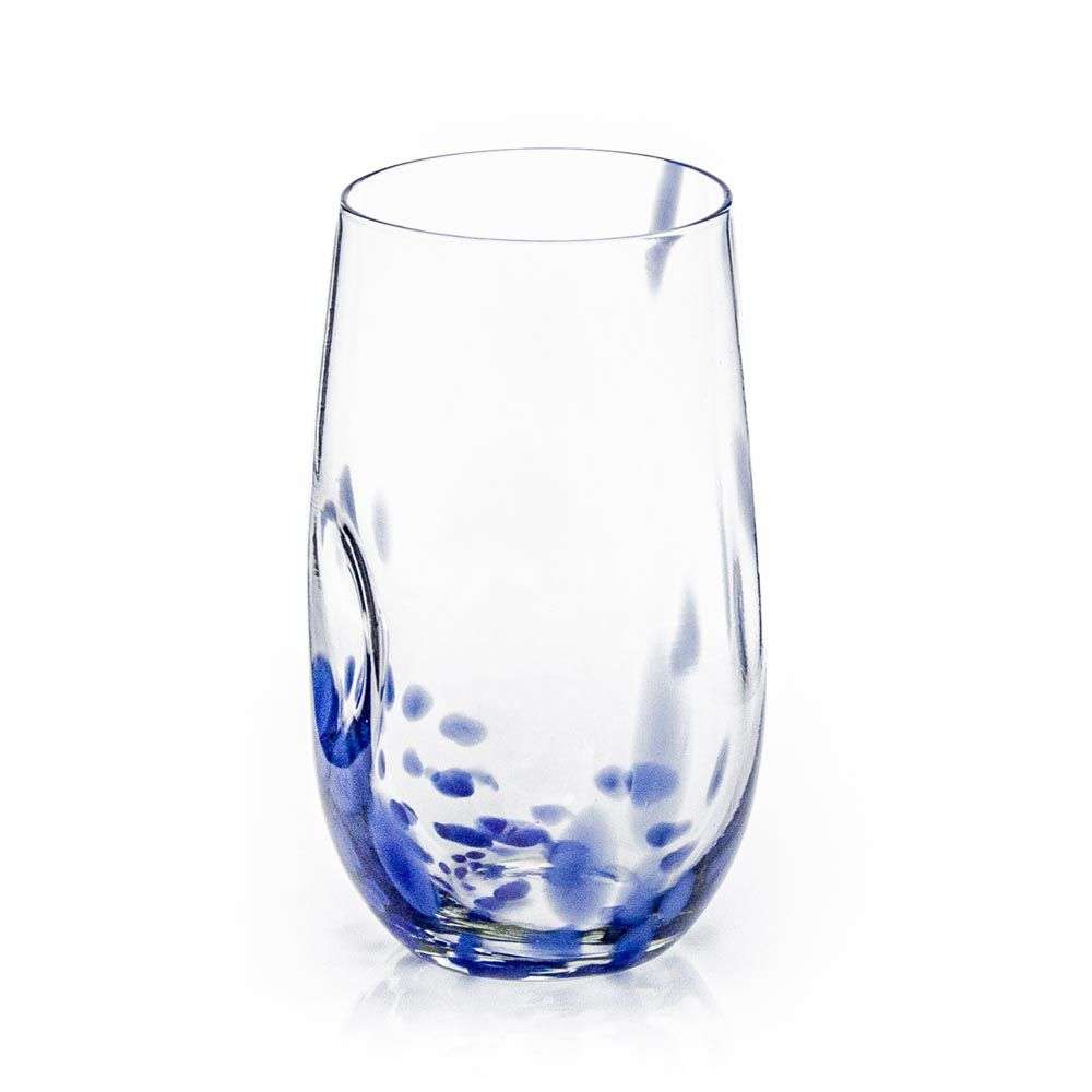 Tulip wonky tumbler with Blue (Cobalt) Flecks