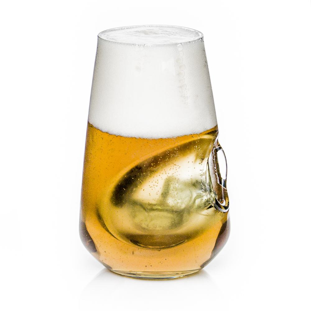 Vulindlela Beer Glass, with ice bubble