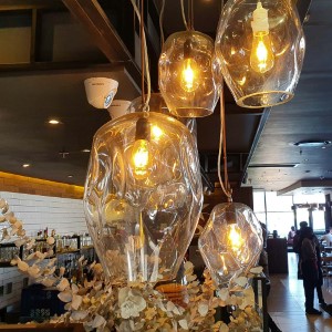 Small organic glass light